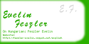 evelin feszler business card